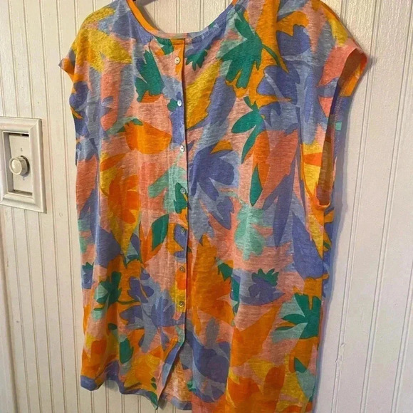 Joie Multicolor Abstract Print Top - Picture 5 of 10
